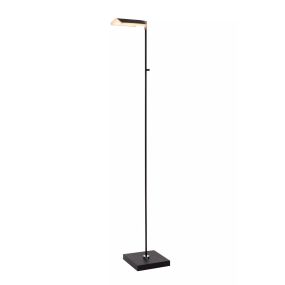 Lucide Aaron - vloerlamp - 20 x 20 x 134 cm - 10W dim to warm LED incl. - zwart