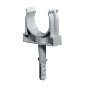 Elmark - kabel clips met plug per 100 stuks - Ø 16 mm - grijs