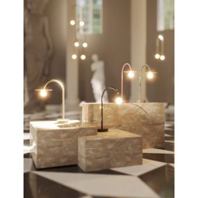 Maxlight Enigma - tafellamp - 39 x 45 cm - 2W LED incl. - zwart