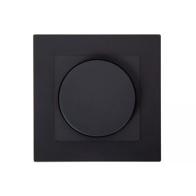 Lucide Inbouw dimmer - Fase aan en afsnijding - 7,6 x 7,6 x 5,1 cm - zwart