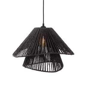 Maxlight Amalfi II - hanglamp - Ø 45 x 165 cm - zwart