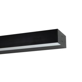 Lichtkoning Wall Line - wandlamp - 3,3 x 7 cm profiel - 19,2W LED per meter - zwart - IP20