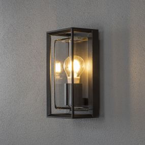 Konstsmide Brindisi - wandlamp buiten - 13 x 12 x 26 cm - IP54 - zwart