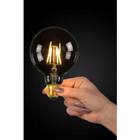 Lucide LED class B filament lamp - Ø 9,5 x 13,8 cm - E27 - 7W dimbaar - 2700K - transparant