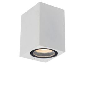 Lucide Zaro - buiten wandlamp - 7,8 x 6,8 x 10 cm - IP44 - wit