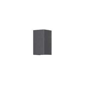 Konstsmide Cremona High Power - wandlamp buiten met 2 regelbare lichtbundels - 9,5 x 11,5 x 17 - 9W LED incl. - IP54 - antraciet