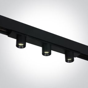 ONE Light magnetisch railsysteem MINI & MIDI - railspot 3L - 20 x 2,7 cm - 3 x 2W LED incl. - zwart