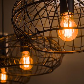 Vico Connect XL - hanglamp - 170 x 34 x 150 cm - zwart bruin