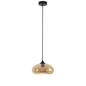 Artdelight Paradise - hanglamp - Ø 28 x 172 cm - amber
