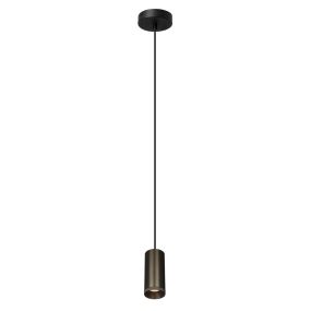 Artdelight Milano - hanglamp - Ø 6,5 x 150 cm - licht brons