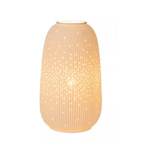Lucide Floris - tafellamp - Ø 14,1 x 21,1 cm - wit