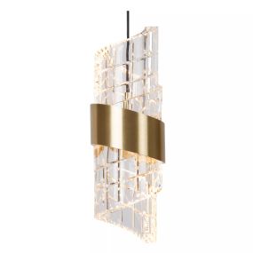 Lucide Kligande - hanglamp - Ø 30 x 150 cm - 5 x 7,8W LED incl. - goud
