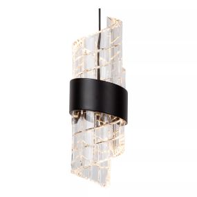 Lucide Kligande - hanglamp - Ø 25 x 150 cm - 3 x 8W LED incl. - zwart