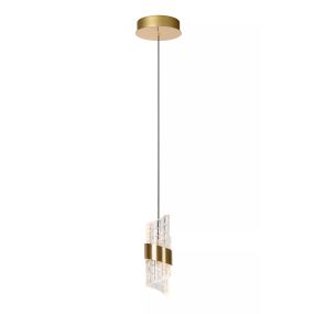 Lucide Kligande - hanglamp - Ø 13 x 150 cm - 9W LED incl. - goud