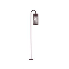 Nova Luce Motley - tuinpaal - Ø 10 x 100 x 18,5 cm - 9W LED incl. - IP65 - corten
