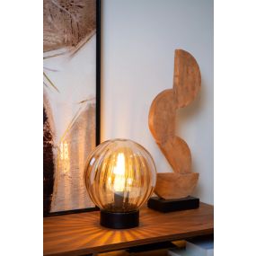 Lucide Monsaraz - tafellamp - Ø 25 x 29 cm - amber