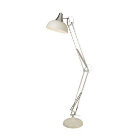 Searchlight Goliath - tafellamp - 30 x 170 cm - chroom, crème en grijs