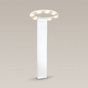 Maxlight Ovale - tuinpaal - 25 x 25 x 60 cm - 7 x 1W LED incl. - IP54 - wit