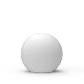 New Garden Buly 30 - oplaadbare tafellamp op zonne-energie en met kabel - Ø 30 x 19 x 26,5 cm - 1W RGB LED incl. - IP65 - wit