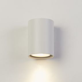 Searchlight Round - wandlamp - Ø 6,5 x 10 cm - wit