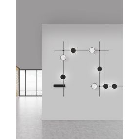 Nova Luce Libo - lichtpunt magnetisch railsysteem - Ø 16 x 6 cm - 6W LED incl. - zandzwart