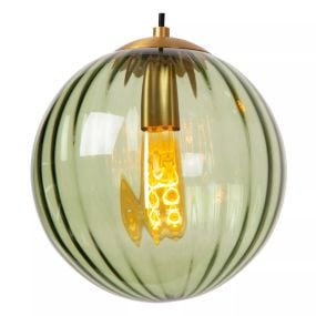 Lucide Monsaraz - hanglamp - Ø 25 x 161 cm - groen