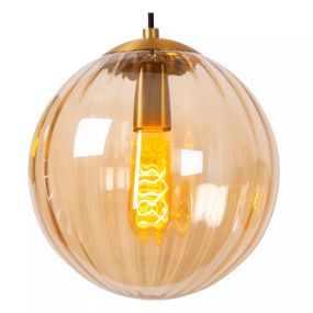 Lucide Monsaraz - hanglamp - Ø 25 x 161 cm - amber