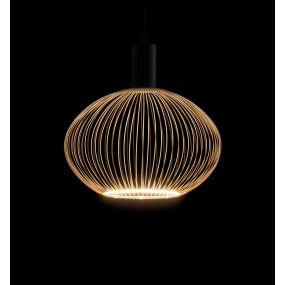 Segula Floating Globe Filo LED Oval - Ø 30 cm - E27 - 6W dimbaar - 2200K - woestijnzand