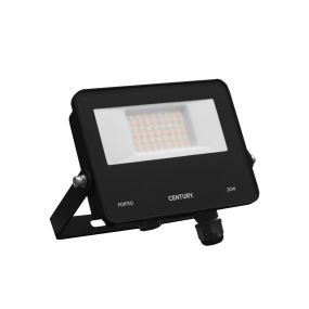 Century Italia Porteo CCT - verstraler - 16,2 x 3,6 x 14,4 cm - 30W LED incl. - instelbare lichtkleur - IP65 - zwart