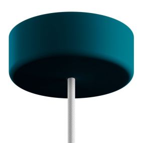 Creative Cables Eiva - zachte siliconen plafondkap - ø 12,5 x 4 cm - IP65 - petrol