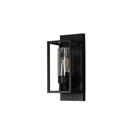 Konstsmide Trani - wandverlichting - 16 x 16 x 40 cm - IP44 - zwart