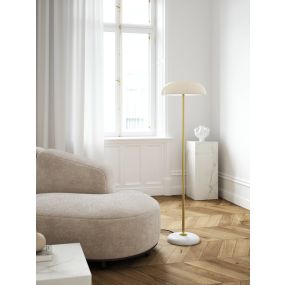 Design For The People Glossy - vloerlamp - Ø 40 x 143 cm - wit