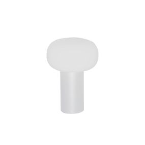 Konstsmide Antibes - tafellamp - Ø 13 x 19 cm - 2,5W dimbare LED + RGB incl. - oplaadbaar - IP54 - wit