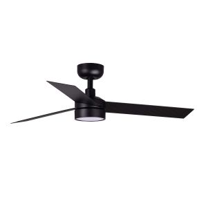 Faro Cruiser S - plafondventilator met licht en afstandsbediening - Ø 106 cm - 18W LED incl. - zwart