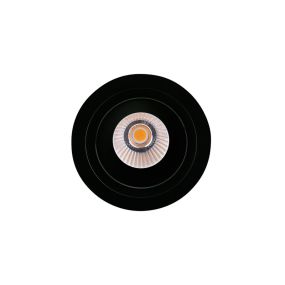 Maxlight Hiden - inbouwspot - Ø 95 mm, Ø 90 mm inbouwmaat - 10W LED incl. - zwart