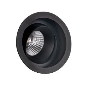 Maxlight Hiden - inbouwspot - Ø 95 mm, Ø 90 mm inbouwmaat - 10W LED incl. - zwart