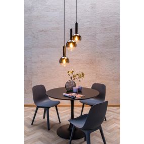 Lucide Marius - hanglamp - Ø 48,5 x 150 cm - gerookt zwart