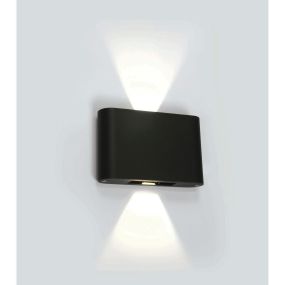ONE Light Outdoor Slim Range - buiten wandverlichting - 18 x 4,2 x 11,5 cm - 2 x 6W LED incl. - IP54 - antraciet