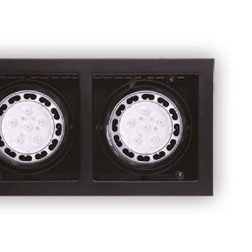 Maxlight Matrix II - inbouwspot - 345 x 185 mm, 315 x 150 mm inbouwmaat - zwart