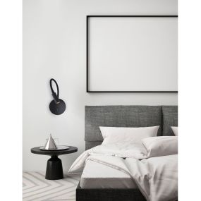 Nova Luce Jaco - bedlamp - 10 x 3 x 44 cm - 3W LED incl. - zwart