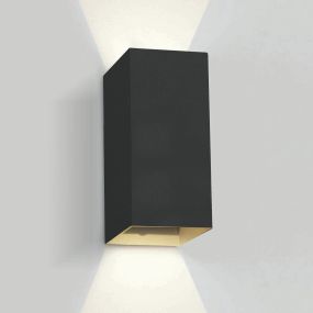 ONE Light Outdoor Wall Dark Lights - buiten wandverlichting - 9 x 6,8 x 16,6 cm - 2 x 3W LED incl. - IP54 - zwart