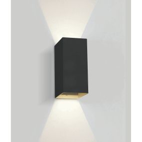 ONE Light Outdoor Wall Dark Lights - buiten wandverlichting - 9 x 6,8 x 16,6 cm - 2 x 3W LED incl. - IP54 - zwart