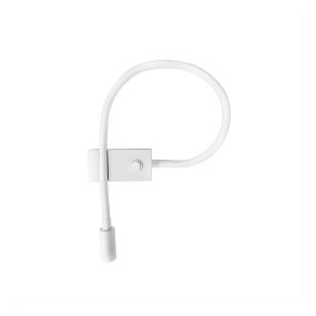 Nova Luce Geneva - wandverlichting met schakelaar - 22,3 x 4,8 x 26,7 cm - 3W LED incl. - wit