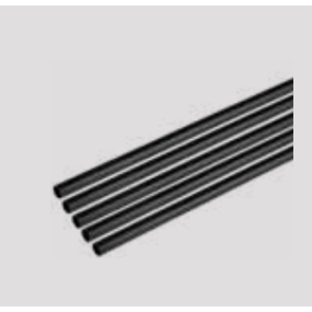 Heatsail Stangen - set van 3 - ø 1 x120 cm - zwart