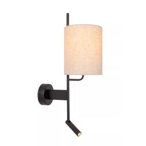 Lucide Magic - wandlamp met USB oplaadpunt - 30 x 18 x 58 cm - 3W LED incl. - wit