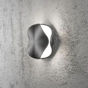 Konstsmide Matera - buiten wandlamp - 17,5 x 7 x 17,5 cm - 4W LED incl. - IP54 - antraciet