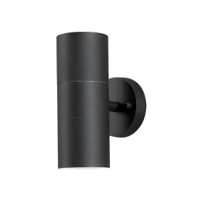 Konstsmide Modena Up/Down - wandlamp buiten - 9 x 13 x 19,5 cm - IP44 - zwart