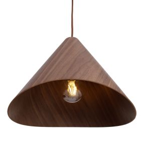 Maxlight Sakura - hanglamp - Ø 33,5 x 180 cm - donkerbruin