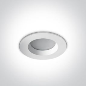 ONE Light Downlights Fixed LED - inbouwspot - Ø 80 mm, Ø 65 mm inbouwmaat - 7W LED incl. - IP54 - wit