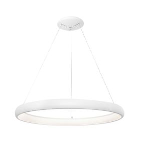 Nova Luce Albi - hanglamp - Ø 61 x 120 cm - 50W dimbare LED incl. - wit
